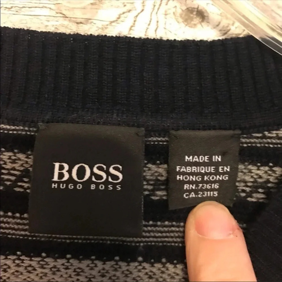 Hugo Boss Benja Virgin Wool Blend Sweater - Picture 4 of 5